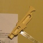 trompet muziekclip handgemaakt in massief hout als geschenk voor muzikanten